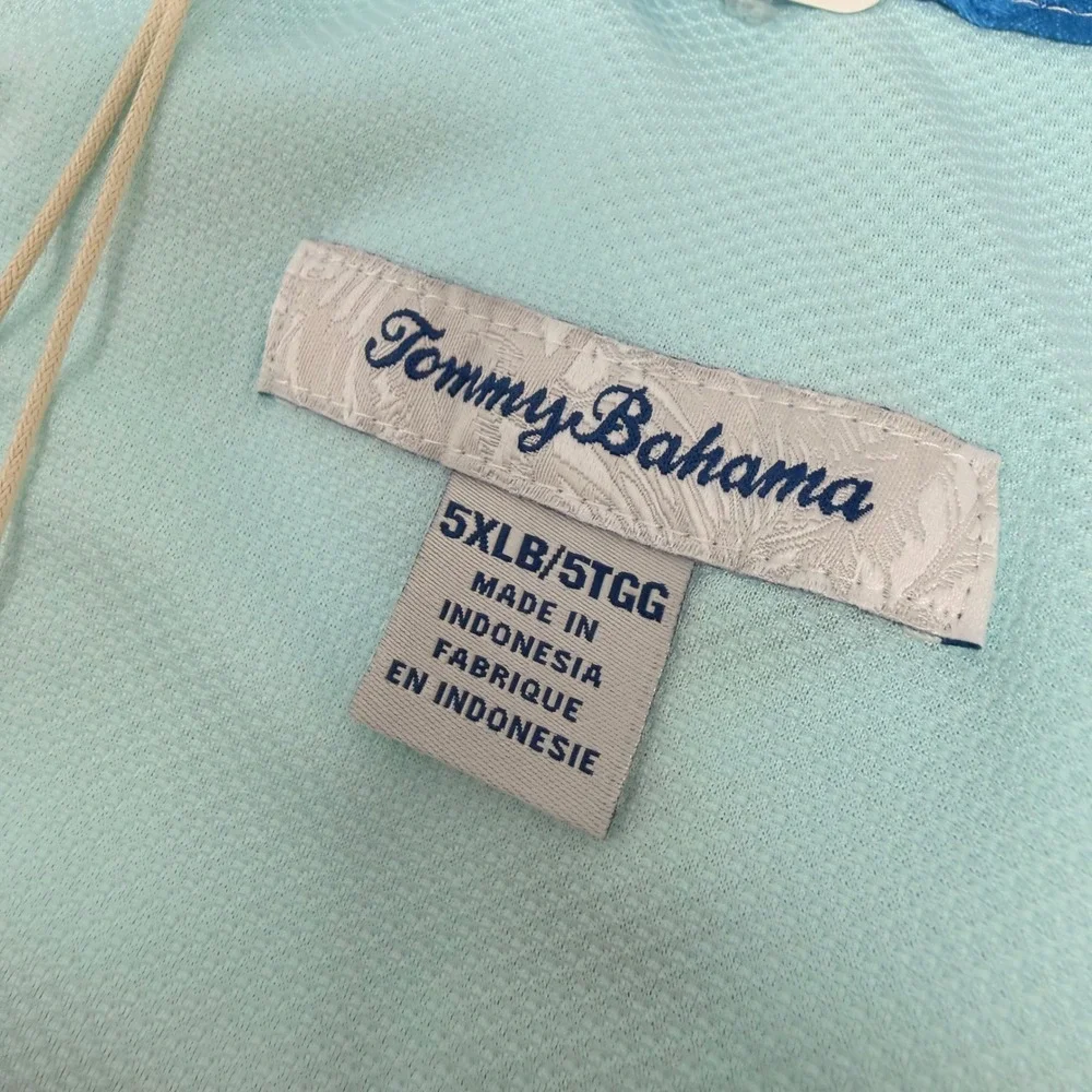 Tommy Bahama Baja Palma Fresca Monstera Mens 5XLB Swim Trunks Green BT924856 NEW